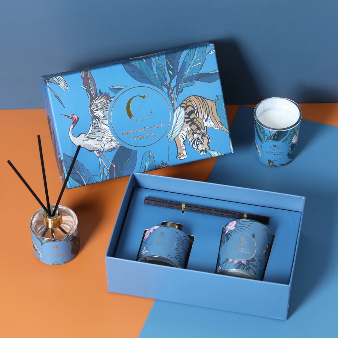 Picture of Serene Diffuser & Candle Set Blue
