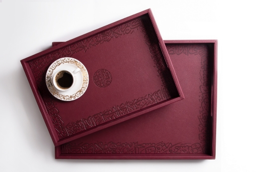 Picture of Kareem Leather Tray Maron L