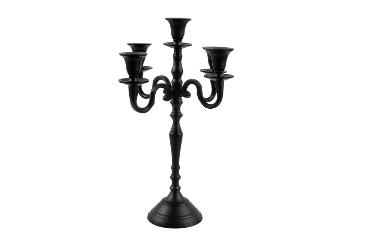 Picture of Argos Black 5 Arms Candle Holder 36                         