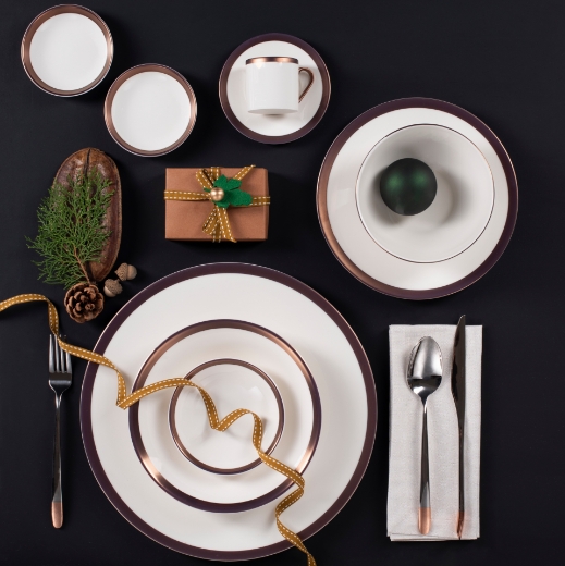 Picture of Copper Line Dinner Set 27 pcs for 6 people                  