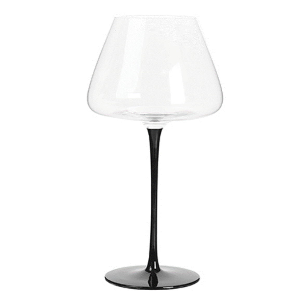 Picture of Avante Half Black Glasses Set of 4 L