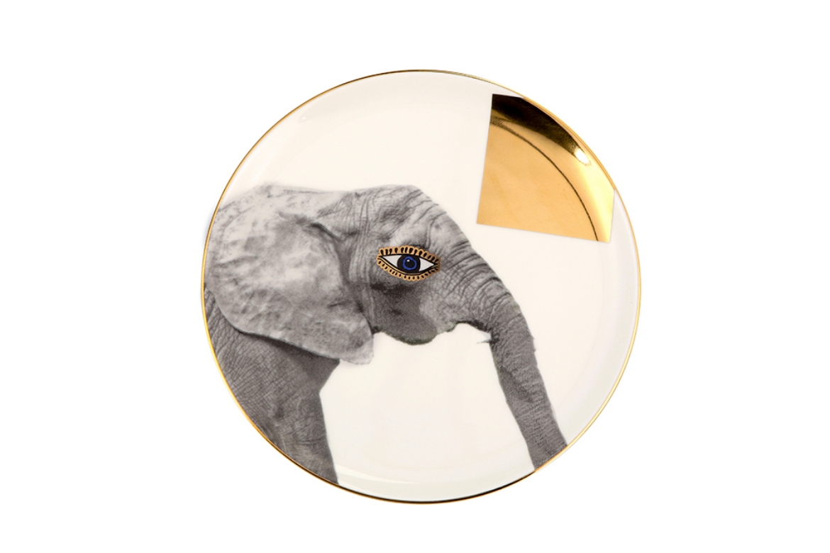 Picture of Wild Life Elephant Flat Plate 20cm                          