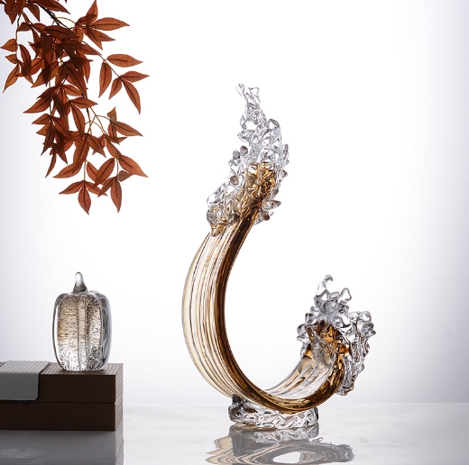 Picture of Waves Centerpiece Brown